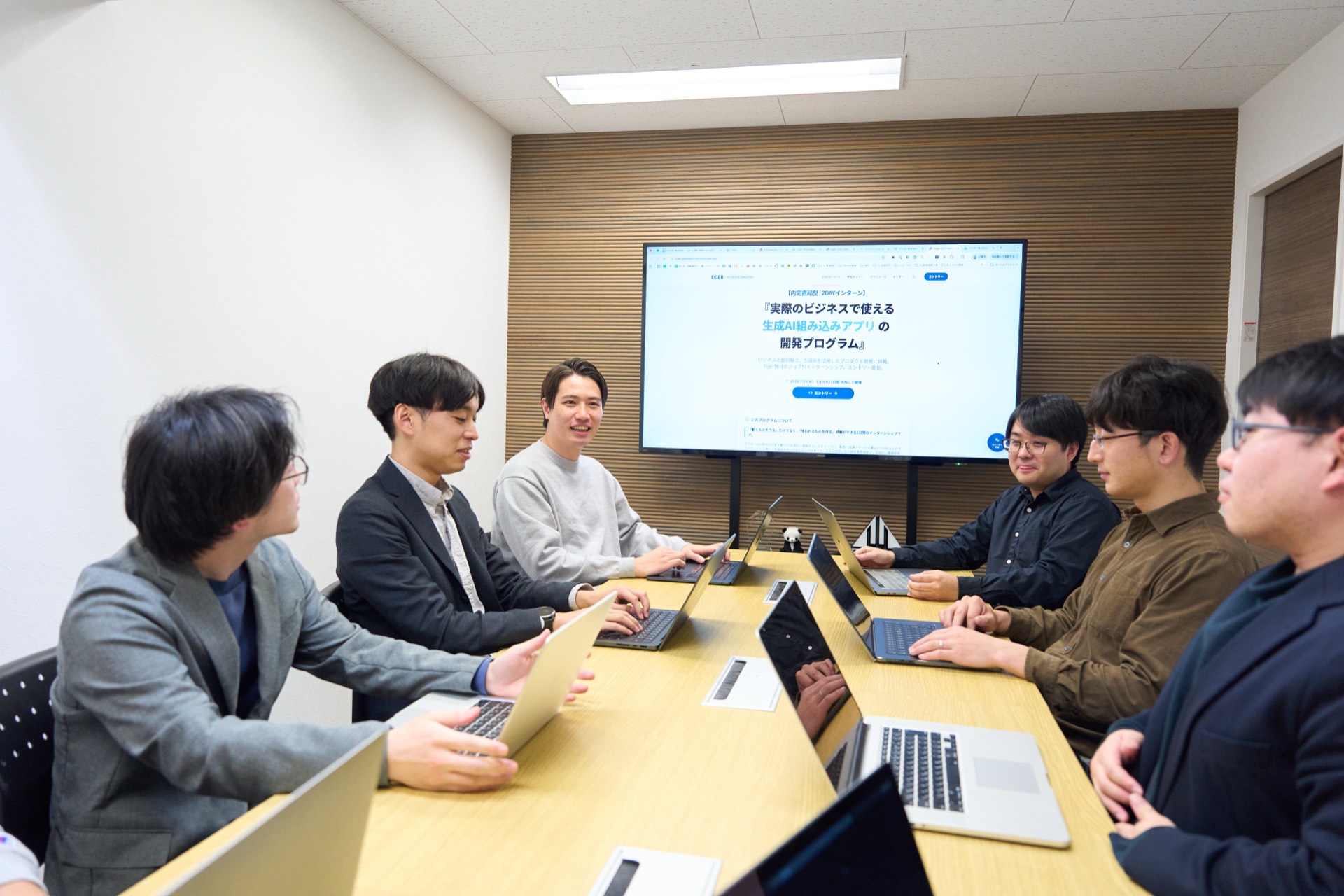 アイガー株式会社のチームミーティング